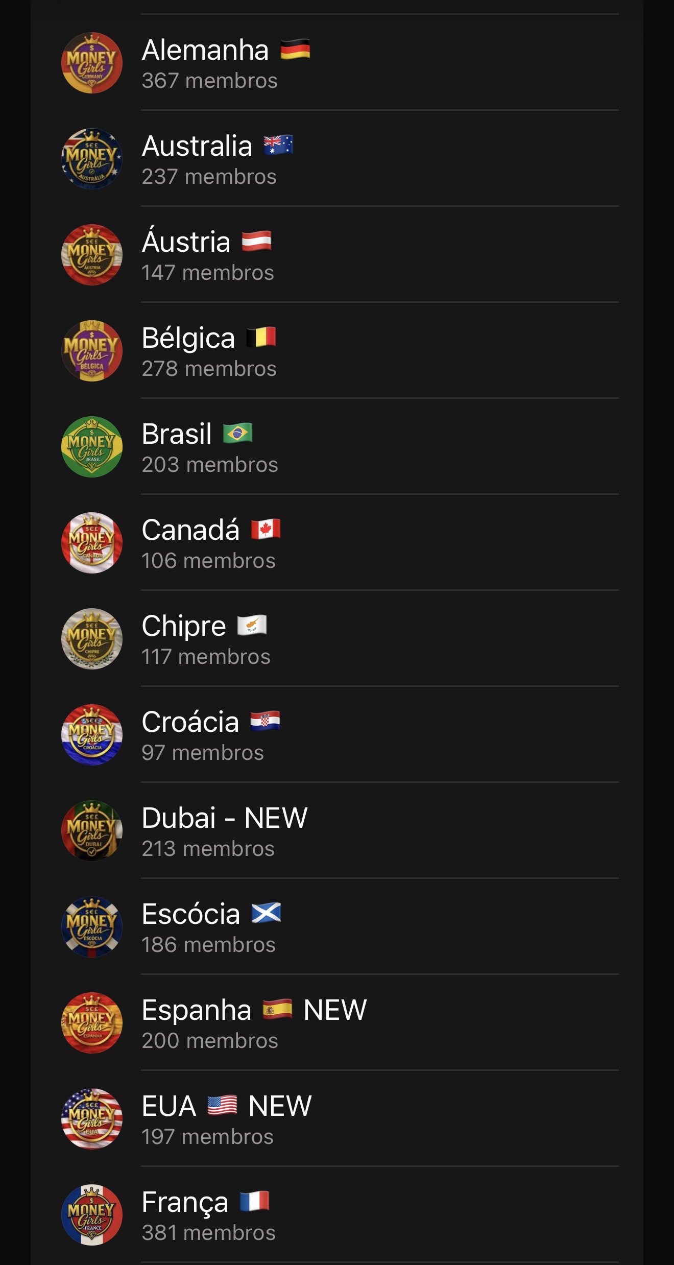 Print real de um grupo da comunidade