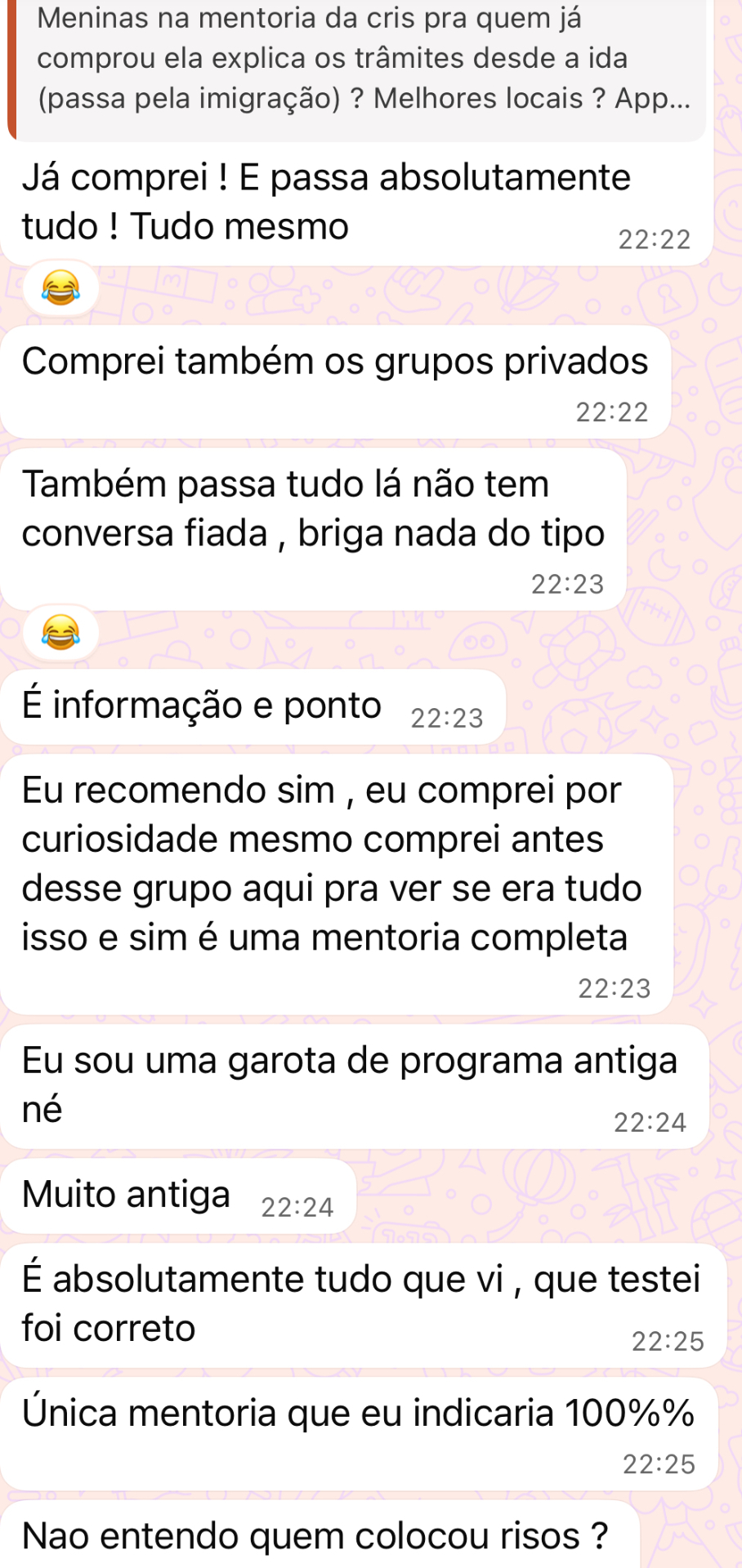 Depoimento de aluna 1