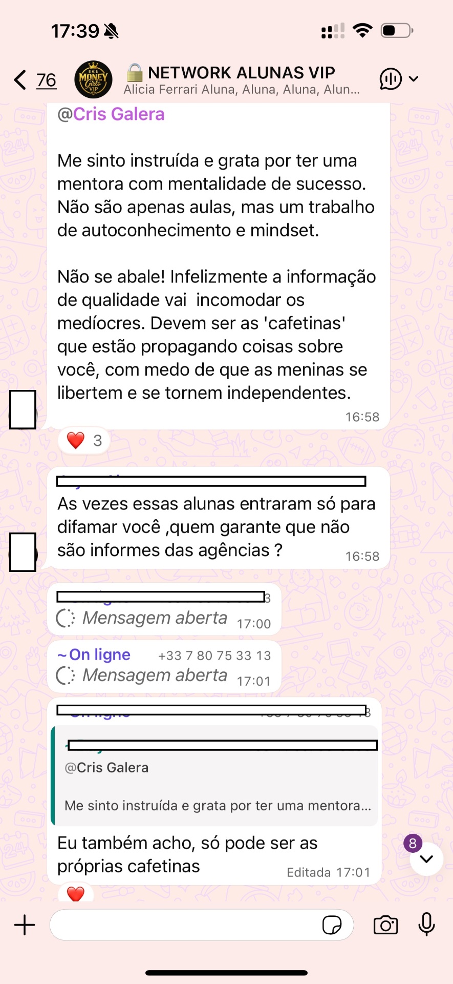 Depoimento de aluna 5